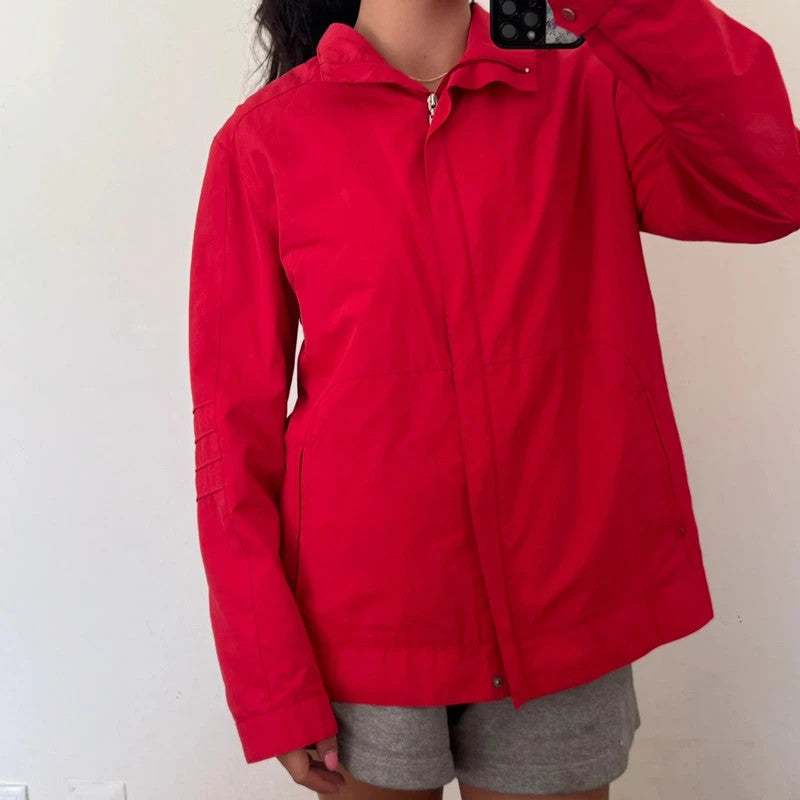 vintage windbreaker boxy collar jacket
