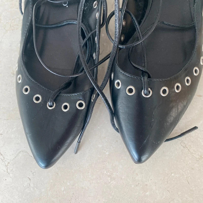 rinascimento unique eyelets ballet flats