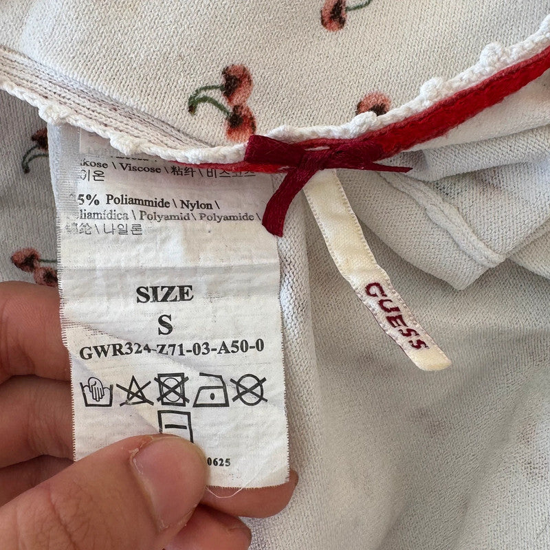 guess cherry print cami top