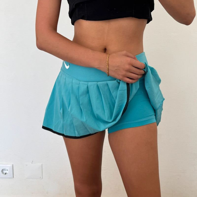 nike athletic sporty pleated mini tennis skirt