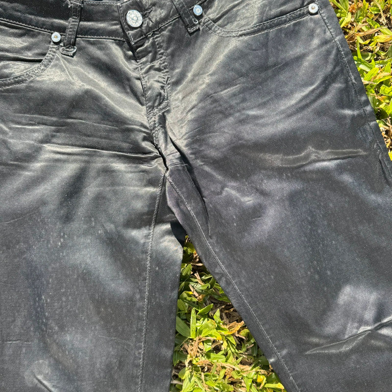 vintage y2k low rise silky jeans