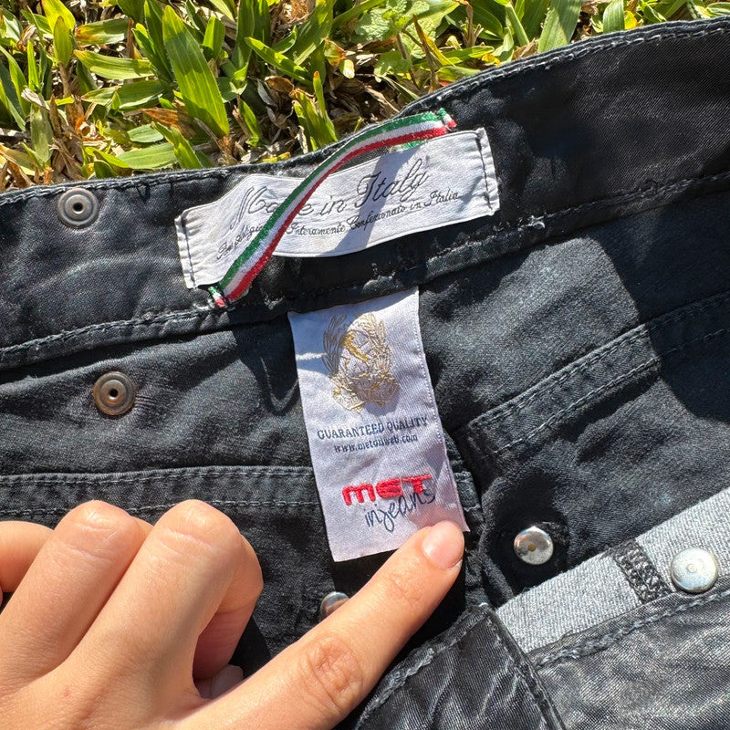 vintage y2k low rise silky jeans